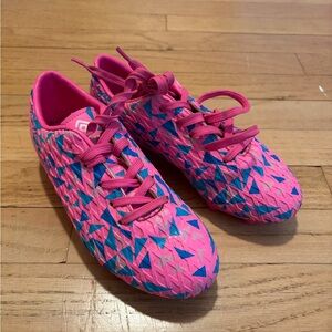 Pink Geometric Women's Athletic Shoes - Unbranded